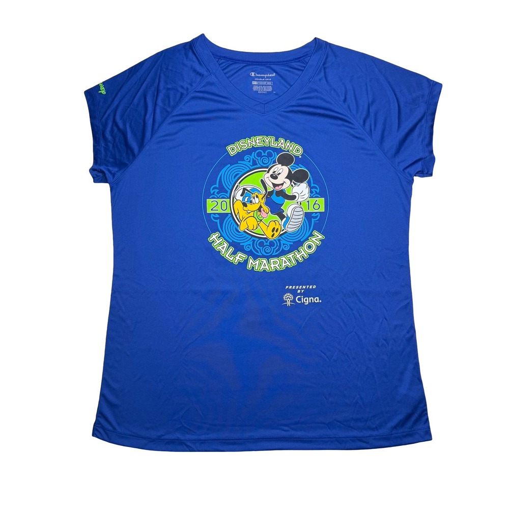 Champion Disney 2016 Mickey Mouse 1/2 Marathon women's race shirt